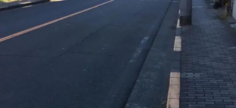 Bicycle riding the wrong way on the roadway